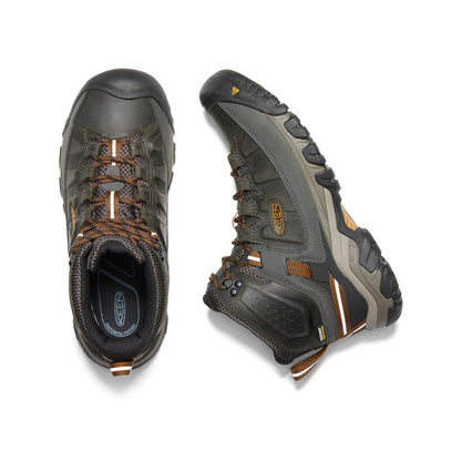 Men's Targhee III Waterproof Mid Black Olive/Golden Brown - Keen