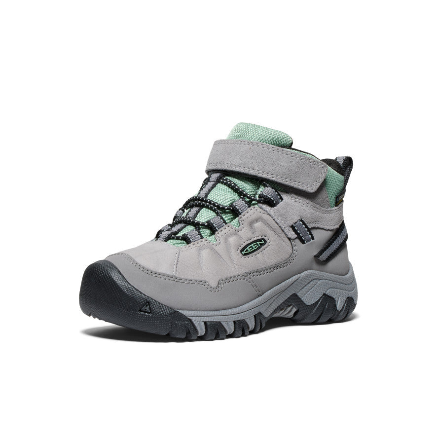 Little Kids' Targhee IV Waterproof Hiking Boot Alloy/Granite Green - Keen