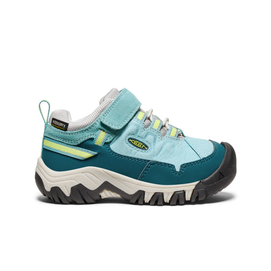 Little Kids' Targhee IV Waterproof Hiking Shoe Reef Waters/Daiquiri Green - Keen