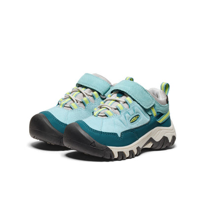 Little Kids' Targhee IV Waterproof Hiking Shoe Reef Waters/Daiquiri Green - Keen
