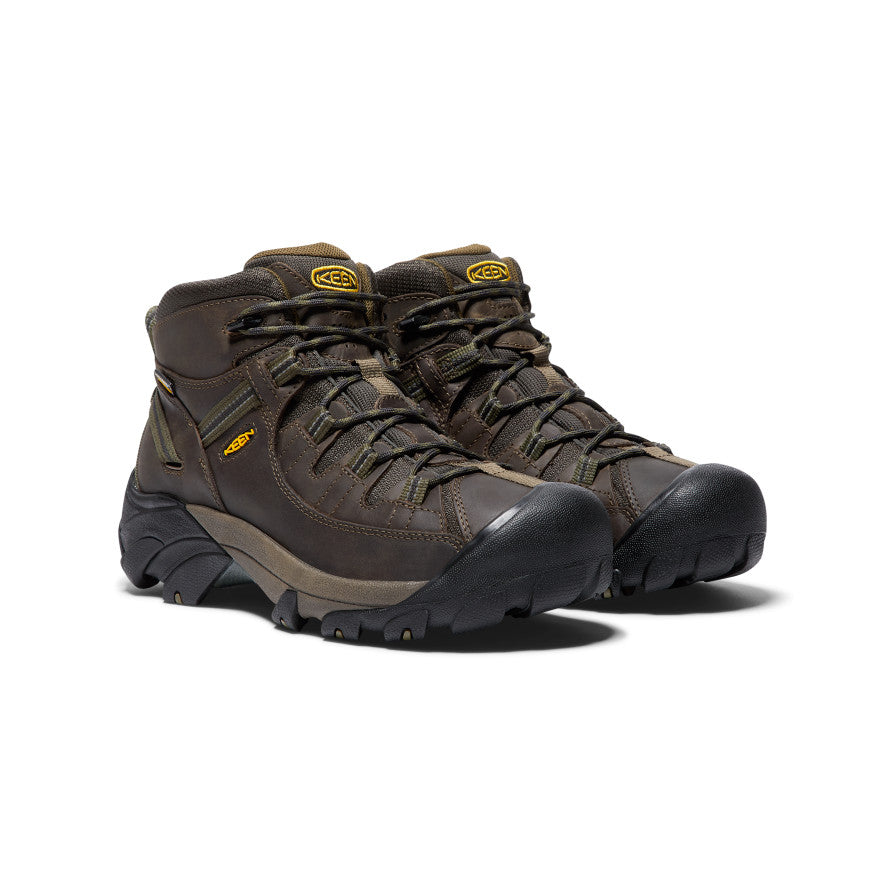 Men's Targhee II Waterproof Mid Wide Canteen/Dark Olive - Keen