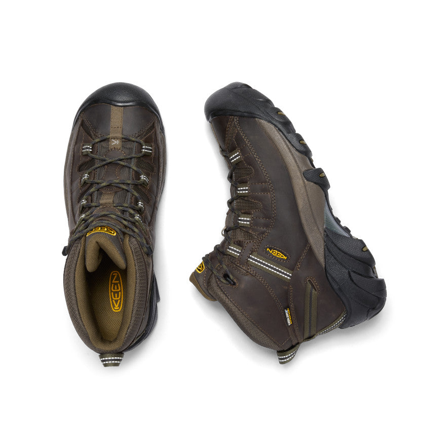 Men's Targhee II Waterproof Mid Wide Canteen/Dark Olive - Keen