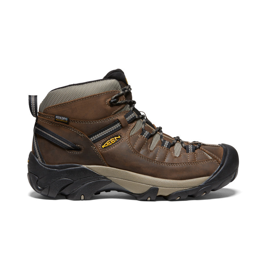 Men's Targhee II Waterproof Mid Wide Shitake/Brindle - Keen