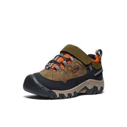 Little Kids' Targhee IV Waterproof Hiking Shoe Dark Olive/Gold Flame - Keen