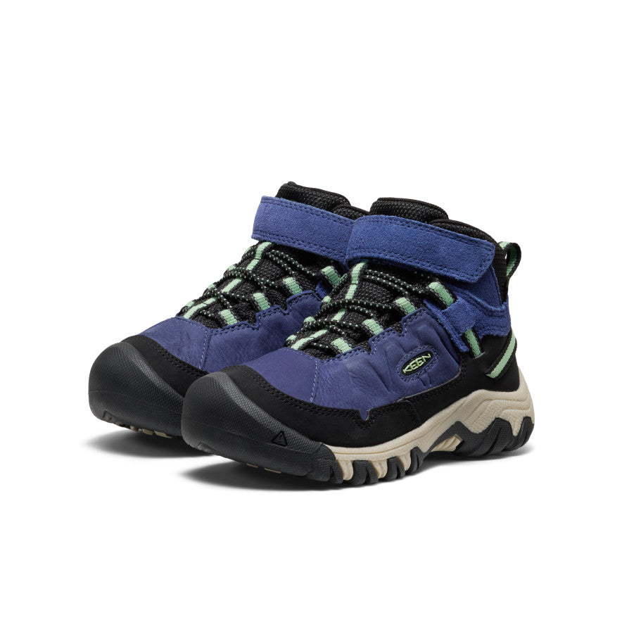 Little Kids' Targhee IV Waterproof Hiking Boot Skipper Blue/Hemlock - Keen