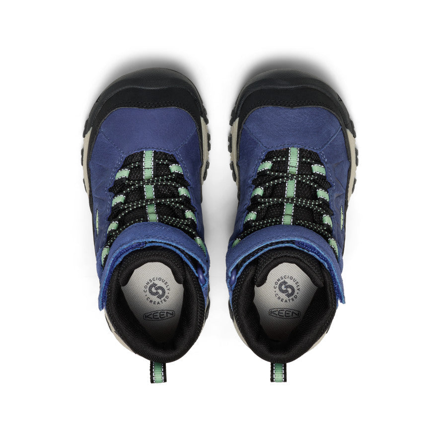Little Kids' Targhee IV Waterproof Hiking Boot Skipper Blue/Hemlock - Keen