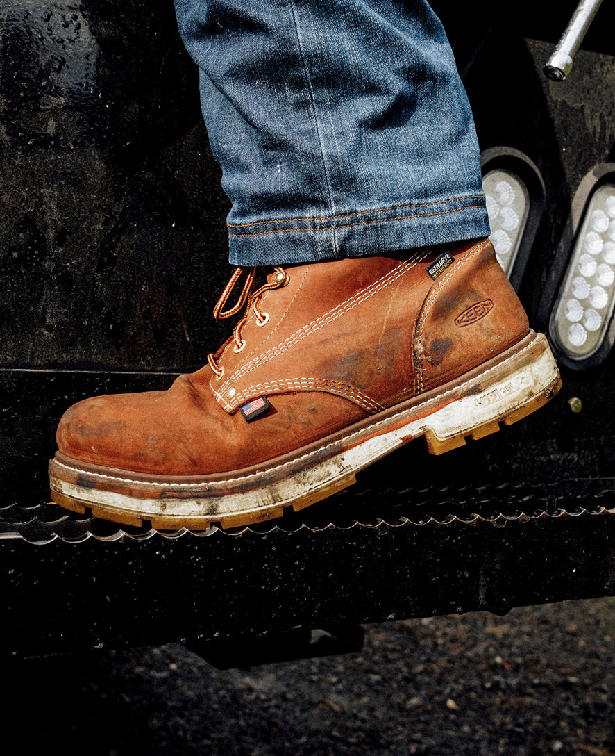 Men's Liberty 6" Waterproof 90° Heel Boot (Soft Toe) Bombay Brown/Gum - Keen