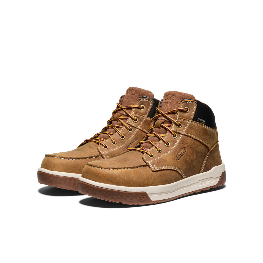 Men's Gibson Waterproof Work Boot (Carbon Toe) Belgian/Gum - Keen