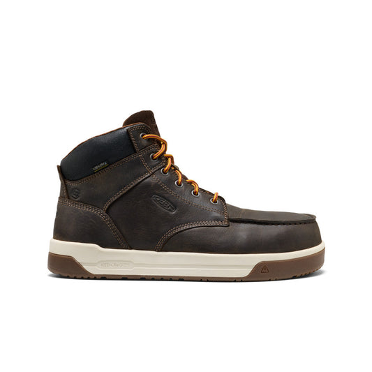 Men's Gibson Waterproof Work Boot (Carbon Toe) Cascade Brown/Gum - Keen