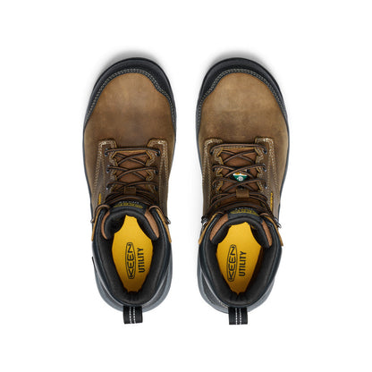 Men's CSA Evanston 6" Waterproof Boot (Carbon Toe) Bison/Black - Keen