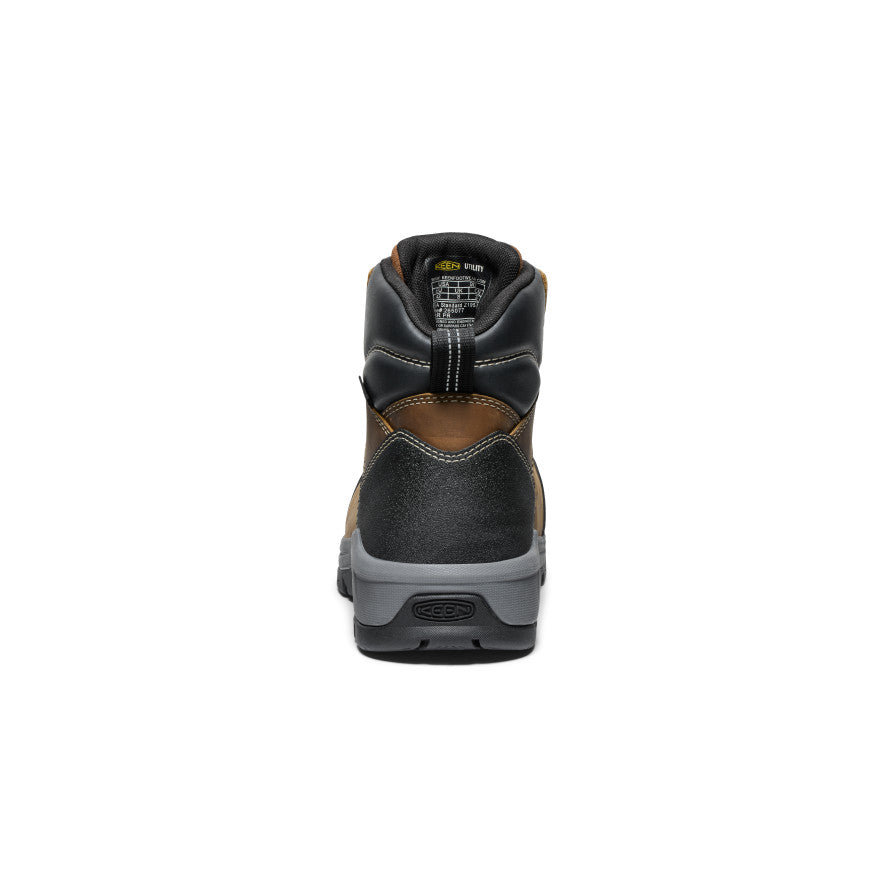 Men's CSA Evanston 6" Waterproof Boot (Carbon Toe) Bison/Black - Keen