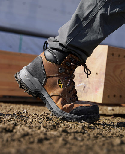 Men's CSA Evanston 6" Waterproof Boot (Carbon Toe) Bison/Black - Keen