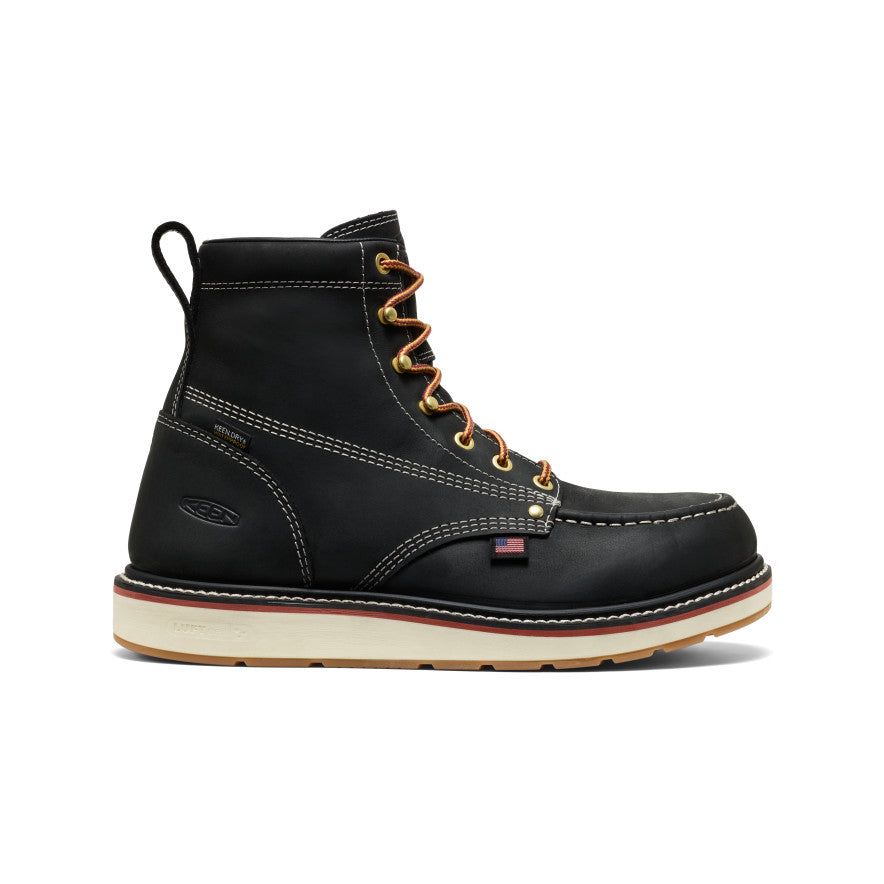 Men's Liberty 6" Waterproof Boot (Carbon Toe) Black/Gum - Keen