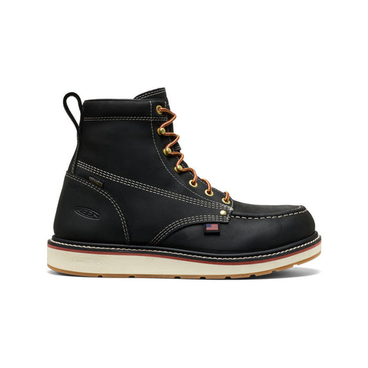 Men's Liberty 6" Waterproof Boot (Carbon Toe) Black/Gum - Keen