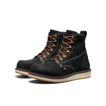 Men's Liberty 6" Waterproof Boot (Carbon Toe) Black/Gum - Keen