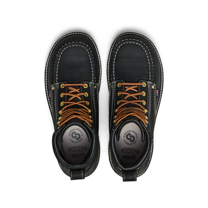 Men's Liberty 6" Waterproof Boot (Carbon Toe) Black/Gum - Keen