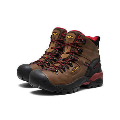 Men's Pittsburgh Energy 6" Waterproof Boot (Carbon Toe) Bison/Black - Keen
