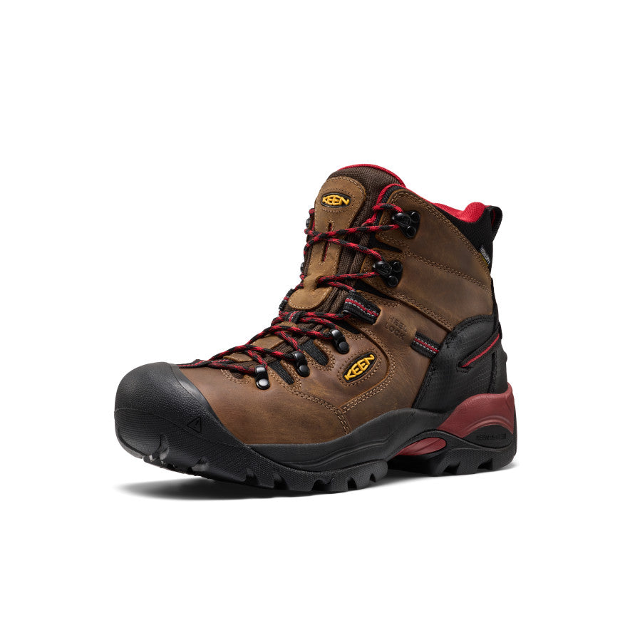 Men's Pittsburgh Energy 6" Waterproof Boot (Carbon Toe) Bison/Black - Keen