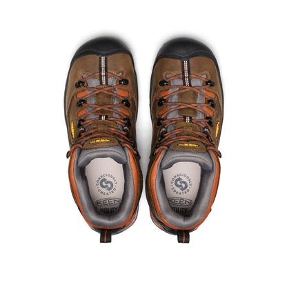 Men's Pittsburgh Energy 6" Waterproof Boot (Soft Toe) Cascade Brown/Black - Keen
