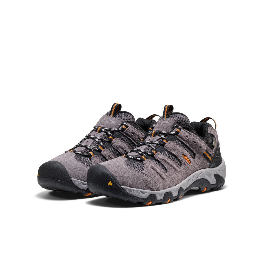 Men's Headout Waterproof Hiking Shoe Steel Grey/Orange Pepper - Keen
