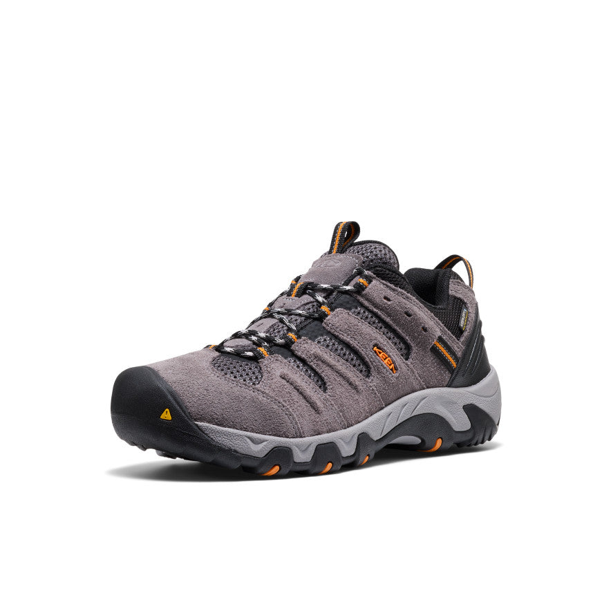 Men's Headout Waterproof Hiking Shoe Steel Grey/Orange Pepper - Keen