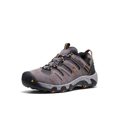 Men's Headout Waterproof Hiking Shoe Steel Grey/Orange Pepper - Keen