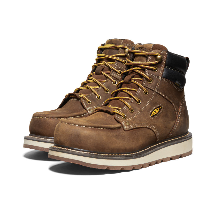 Men's Cincinnati 6" Waterproof Boot (Carbon Toe) Belgian/Sandshell - Keen