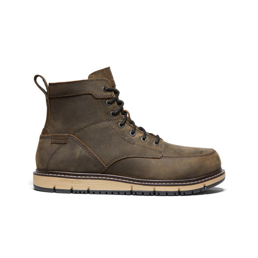 Men's San Jose 6" Waterproof Boot (Aluminum Toe) Cascade Brown/Black - Keen