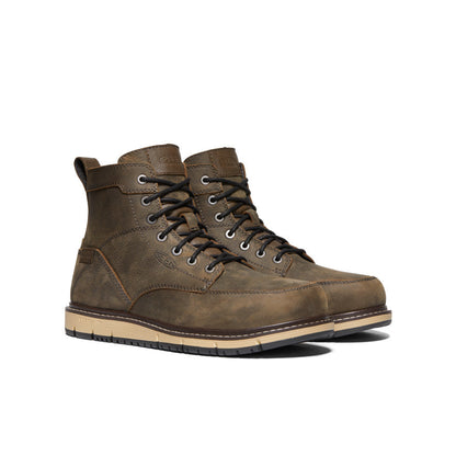 Men's San Jose 6" Waterproof Boot (Aluminum Toe) Cascade Brown/Black - Keen