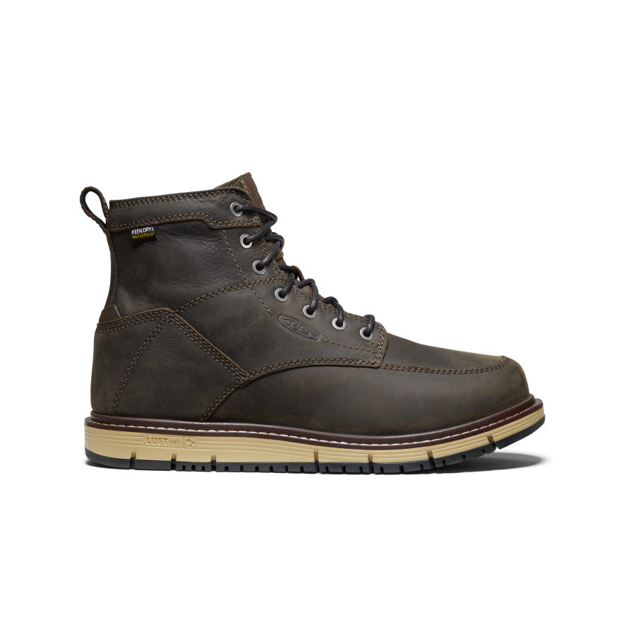 Men's San Jose 6" Waterproof Boot (Soft Toe) Cascade Brown - Keen