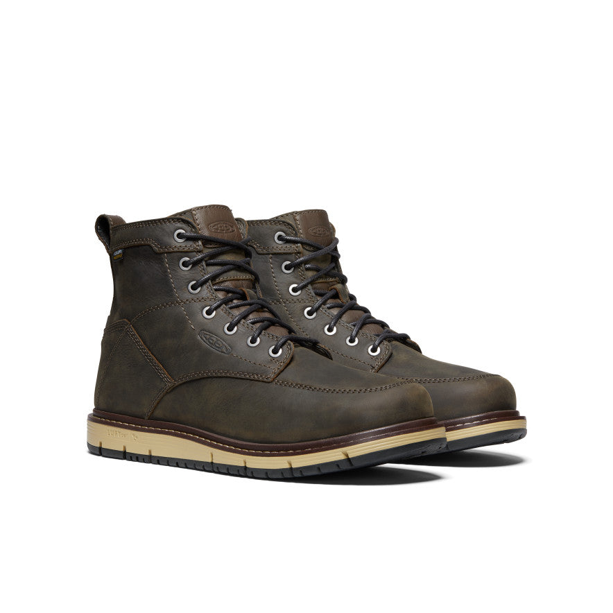 Men's San Jose 6" Waterproof Boot (Soft Toe) Cascade Brown - Keen