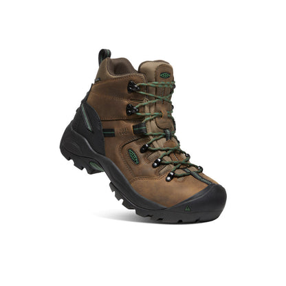 Men's Pittsburgh Energy 6" Waterproof Boot (Carbon Toe) Cascade Brown/Greener Pastures - Keen