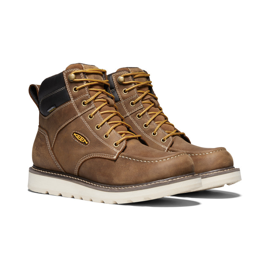 Men's Cincinnati 6" Waterproof Boot (Soft Toe) Belgian/Sandshell - Keen
