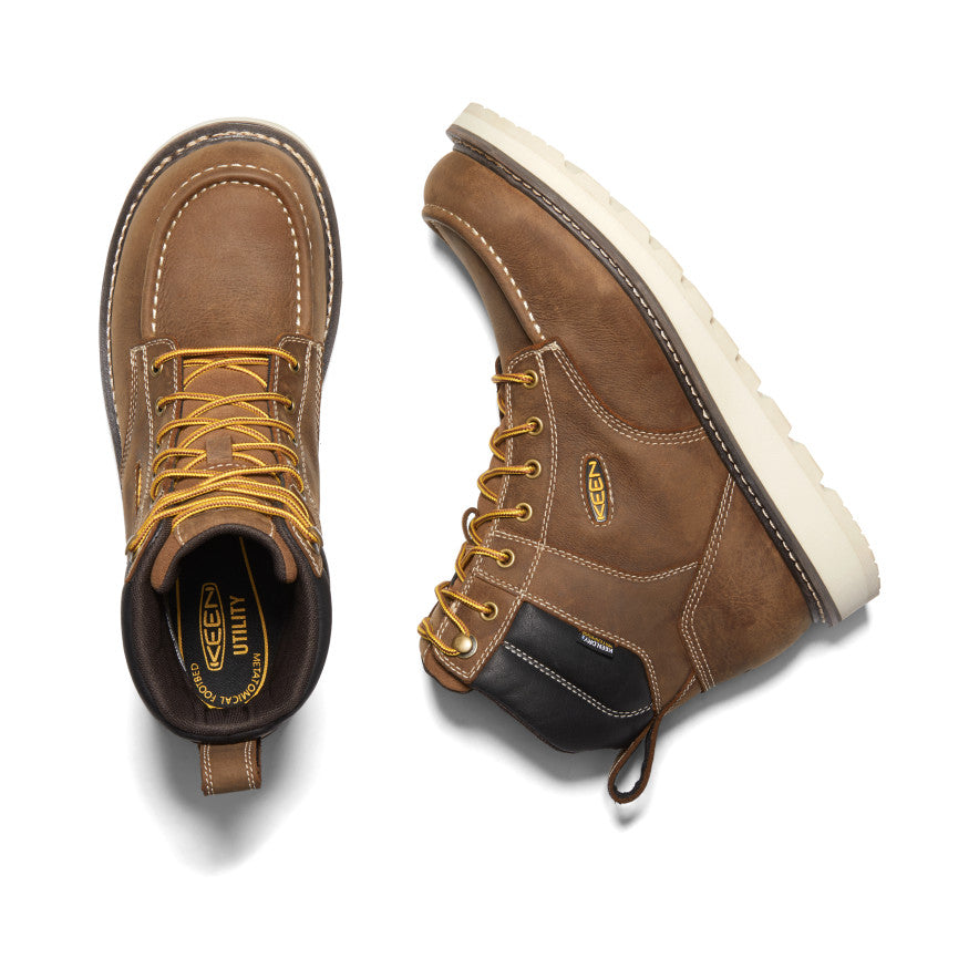 Men's Cincinnati 6" Waterproof Boot (Soft Toe) Belgian/Sandshell - Keen