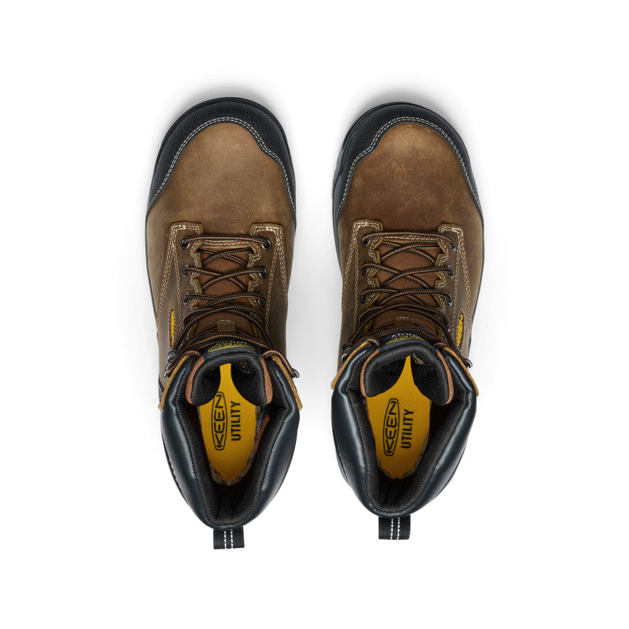 Men's Evanston 8" Insulated Waterproof Boot (Soft Toe) Bison/Black - Keen