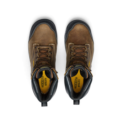 Men's Evanston 8" Insulated Waterproof Boot (Soft Toe) Bison/Black - Keen