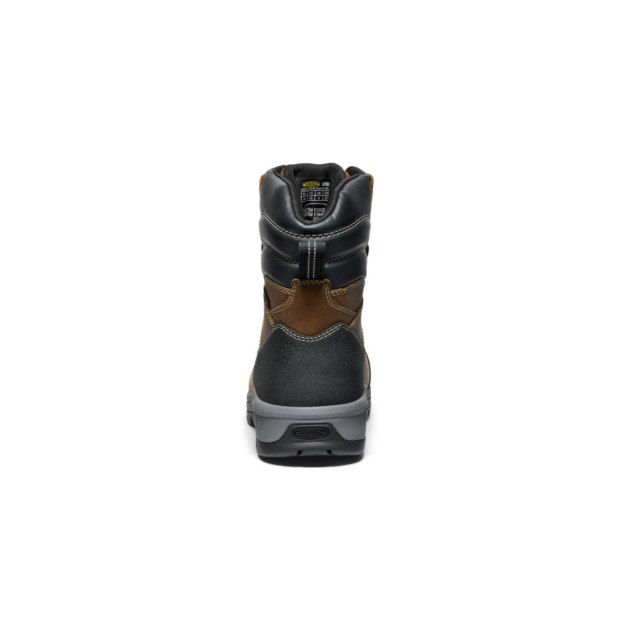 Men's Evanston 8" Insulated Waterproof Boot (Soft Toe) Bison/Black - Keen