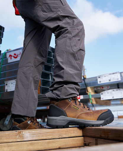 Men's Evanston 8" Insulated Waterproof Boot (Soft Toe) Bison/Black - Keen