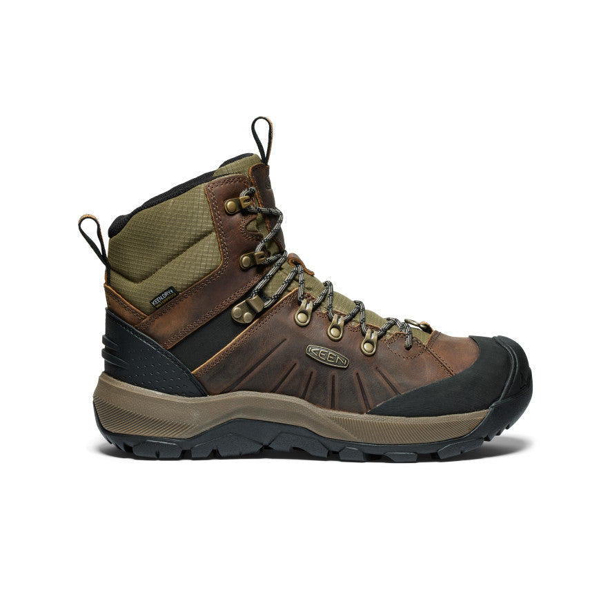 Men's Revel IV Polar Waterproof Boot Bison/Orange Pepper - Keen
