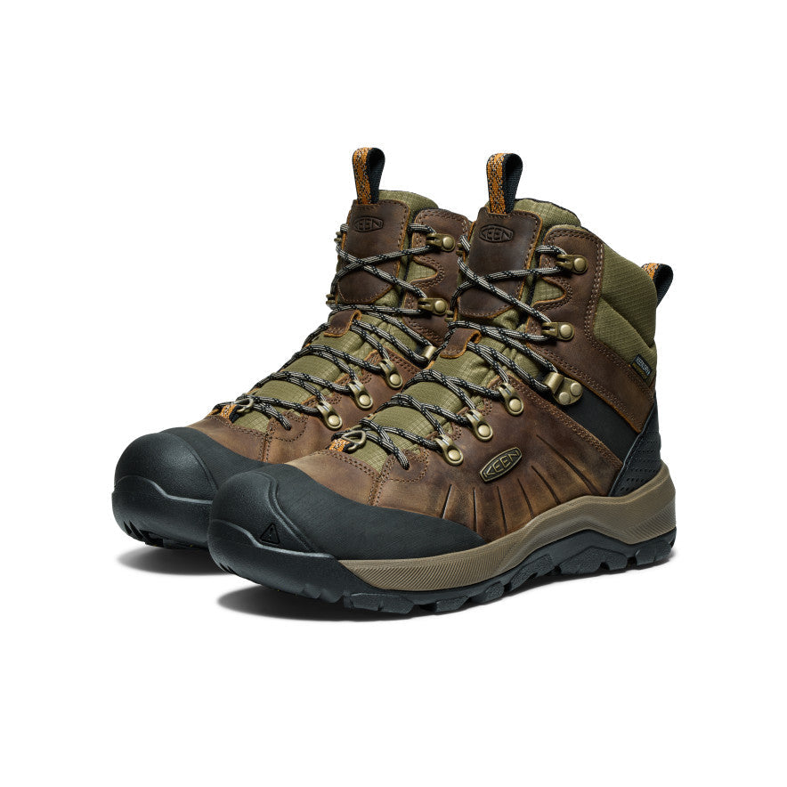 Men's Revel IV Polar Waterproof Boot Bison/Orange Pepper - Keen