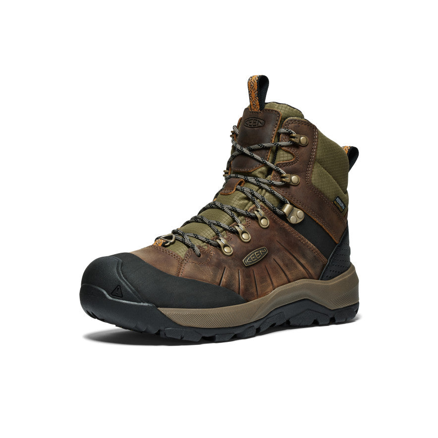 Men's Revel IV Polar Waterproof Boot Bison/Orange Pepper - Keen