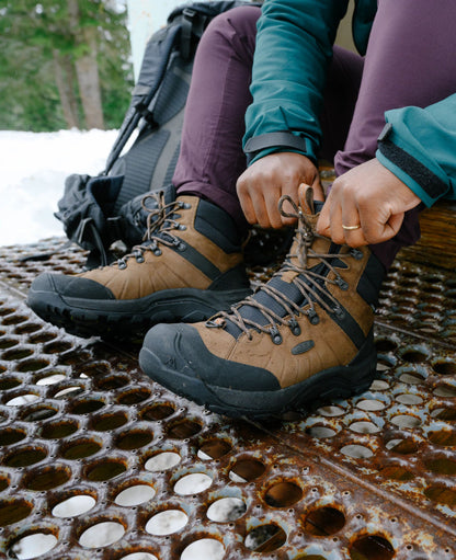 Men's Revel IV Polar Waterproof Boot Bison/Orange Pepper - Keen