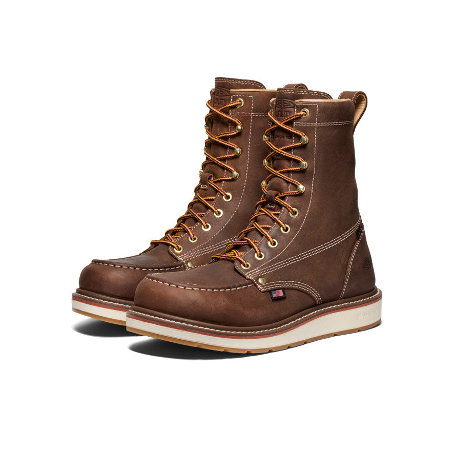 Men's Liberty 8" Waterproof Boot (Carbon Toe) Chestnut/Gum - Keen