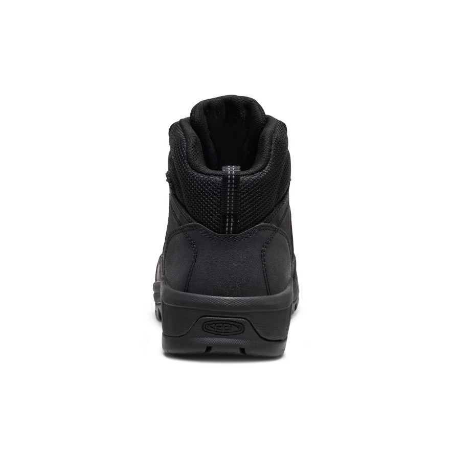 Men's Skokie Waterproof Work Boot (Soft Toe) Black/Black - Keen