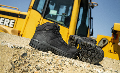 Men's Skokie Waterproof Work Boot (Soft Toe) Black/Black - Keen
