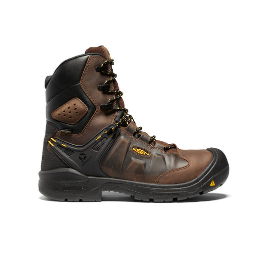 Men's Dover 8" Insulated Waterproof Boot (Carbon Toe) Dark Earth/Black - Keen