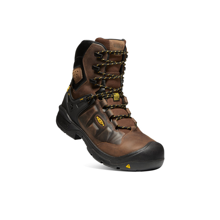 Men's Dover 8" Insulated Waterproof Boot (Carbon Toe) Dark Earth/Black - Keen