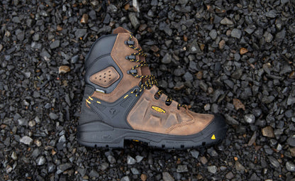 Men's Dover 8" Insulated Waterproof Boot (Carbon Toe) Dark Earth/Black - Keen