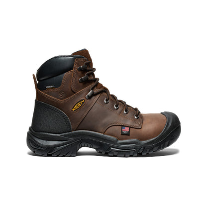 Men's Mt Vernon II 6" Waterproof Boot (Steel Toe) Dark Earth/Black - Keen