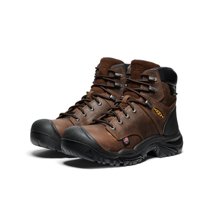 Men's Mt Vernon II 6" Waterproof Boot (Steel Toe) Dark Earth/Black - Keen